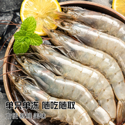 青岛海鲜气冻大虾白虾2030个大新鲜虾严选紧实鲜甜20303斤