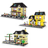 32051 34052 5311别墅房子建筑模型拼装插小颗粒积木DIY玩具