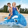 INTEX 58523水上动物游泳圈蓝鲸鱼成人儿童游泳座圈充气坐骑玩具