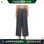 香港直邮潮奢remain女士，灰色two-color长裤501617515