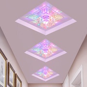 创意LED水晶过道灯走廊灯 玄关灯现代简约门厅灯天花射灯走道灯