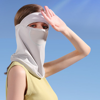 冰丝防晒面罩透气面巾遮阳脸罩，女户外运动跑步骑行钓鱼遮脖子围脖