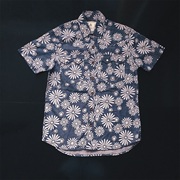 日单grn夏威夷aloha复古美式文艺油画巴洛克衬衫halt1420