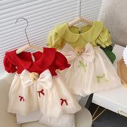 0-5岁女童夏装连衣裙公主裙子洋气婴儿衣服小童一周岁宝韩式童装