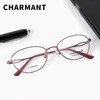 日本夏蒙charmant纯钛商务，眼镜框女镜架，16429超轻近视眼镜架
