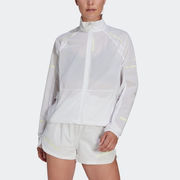 adidas阿迪达斯女运动外套长袖网状荧光，拉链跑步健身透气