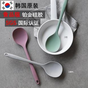 韩国进口炒勺子软硅胶，耐高温护锅不粘锅炒菜铲子家用长柄厨具