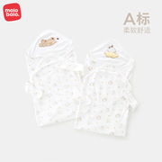 0-3月新初生婴儿抱被夏季纯棉薄款宝宝外出襁褓抱毯用品