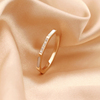 日式轻奢贝壳镶钻戒指女小众设计高级感钛钢18k玫瑰金食指环配饰