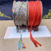 藏式文玩手工搓棉线手绳粗细男女手链项链绳diy手工绳编织线流苏