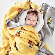 儿童毛毯幼儿园午睡小被子冬季宝宝新生，婴儿盖毯春秋珊瑚绒毯子