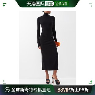 香港直邮潮奢normakamali诺玛卡玛丽女士，高领针织礼服