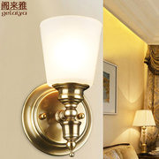 美式卧室床头壁灯单头欧式客厅，过道走廊灯具现代简约玄关镜前灯
