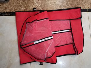 大红色可折叠婚纱袋防尘罩礼服防尘套两用手提防尘套可印logo