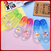 水晶果冻拖鞋儿童卫生间男孩女童家用网红小孩浴室专用凉拖鞋