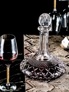 轻奢高档红酒醒酒器家用加厚带盖欧式水晶玻璃葡萄酒瓶醒酒壶装饰