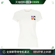 香港直邮OFF WHITE 女士红色棉质POLO衫 OWAA040R21JER001-0184