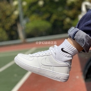 耐克nike空军一号af1纯白男童女童儿童春秋休闲运动板鞋314193