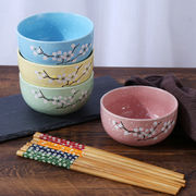 日式创意家用餐具陶瓷碗，套装饭碗碗筷套装，米饭碗汤碗碗