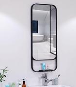 爆品北欧风铁艺卫生间镜子壁挂镜，长方镜卫浴镜洗手间镜子厕所浴品