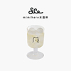 素生家居丝滑猫水晶玻璃水杯创意牛奶果汁红酒玻璃杯高颜值280ml