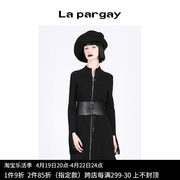 Lapargay纳帕佳2023外套流苏毛边设计感小众中长款针织开衫女