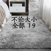 地毯卧室北欧风床边简约满铺ins现代加厚长方形，家用可爱定制地垫