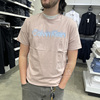 CK Calvin Klein男士夏季舒适棉质立体LOGO休闲圆领短袖T恤衫上衣
