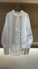 23蝙蝠袖宽松休闲衬衫100%纯棉，白色衬衣女装时尚气质高品位