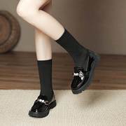 女童靴子短靴2022秋冬加绒黑色，儿童马丁靴弹力，袜子靴高筒长靴