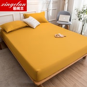 纯色床笠单件1.8米床单全包防尘罩席梦思床垫保护套固定防滑床罩
