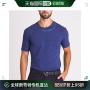 香港直邮versacecollection男士，常规版字母徽标t恤v800862-vj0
