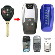 丰田汽车钥匙改装折叠彩色款适用卡罗拉凯美瑞锐志RAV4普拉多