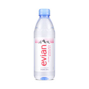 evian依云矿泉水500ml瓶装，整箱24瓶饮用天然弱碱性法国进口饮用水