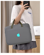 苹果MacBook Air13.6英寸Pro 14/16笔记本电脑单肩包13.3/15.4 Apple手提袋M1 M2莫兰迪高颜值斜跨包16寸2024