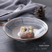 日式创意8英寸陶瓷浅碗汤面碗汤碗 家用餐具饭碗水果碗菜碗沙拉碗