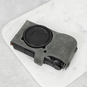 cam-in理光gr3手工复古真皮相机保护套，理光皮套半套便携包摄影包