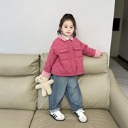 女童棉服宝宝洋气保暖棉衣韩版儿童冬装，夹棉外套女宝棉袄袄子
