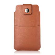 手机袋适用华为oppo小米vivo苹果挂腰包，皮套直插卡磁扣穿皮带男薄