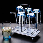不锈钢杯架水杯挂架玻璃杯架沥水架啤酒杯茶杯收纳架创意杯子架