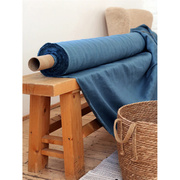 纯天然100%亚麻布料纯色窗帘床品桌布面料手工DIY麻布幅宽2.6*1米