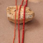 天然海竹仿珊瑚圆珠，2-12mm不掉色红色散珠子diy手串，项链饰品配件
