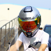 GSB电动车头盔男双镜片揭面四季骑行摩旅全覆式362冬季全盔女