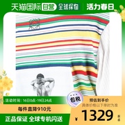 香港直邮LOEWE 女裝徽标LOGO背后条纹圆领短袖T恤 (C282)