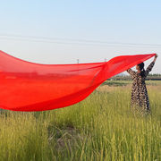 5米超大红色丝巾夏百搭女纯色，4米纱巾春秋3米长，洋气时尚防晒披肩
