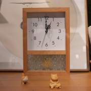 客厅挂钟日式复古挂钟实木闹钟北美木实木钟客厅挂钟