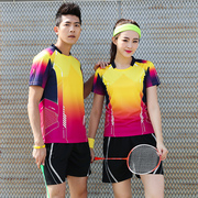 羽毛球服运动套装定制男女，短袖夏季透气球，服乒乓球网球短裤比赛服