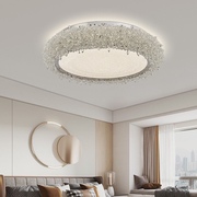 卧室水晶灯k9轻奢风，2023高档奢华主卧吸顶灯设计师高级感灯具