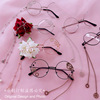 蒸汽朋克眼镜，lolita玫瑰齿轮眼镜万圣节哥特蝙蝠，玫瑰单边眼镜