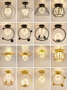 欧普雷士照明过道灯简约现代吸顶灯走廊灯创意水晶玄关卧室灯北欧
